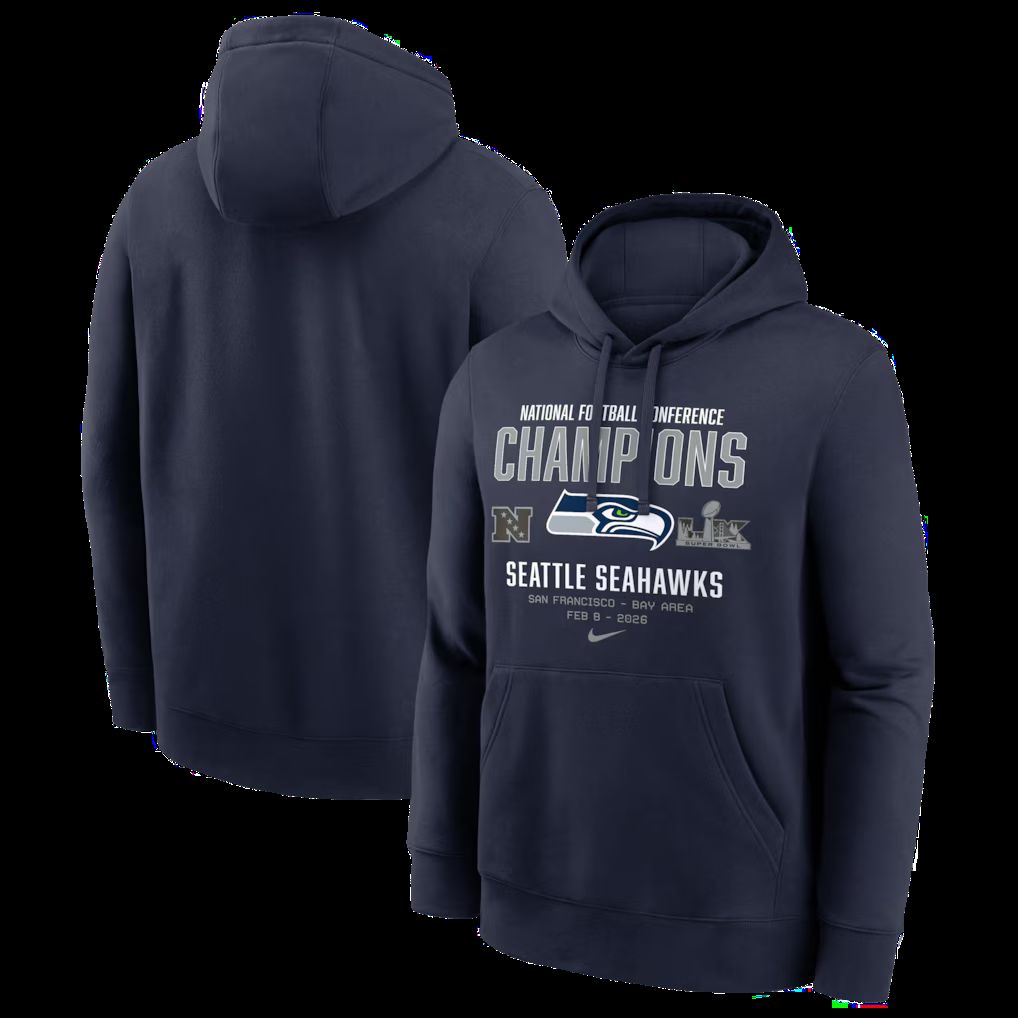 Men 2026 Nike NFL Seattle Seahawks hoodie blue 0016